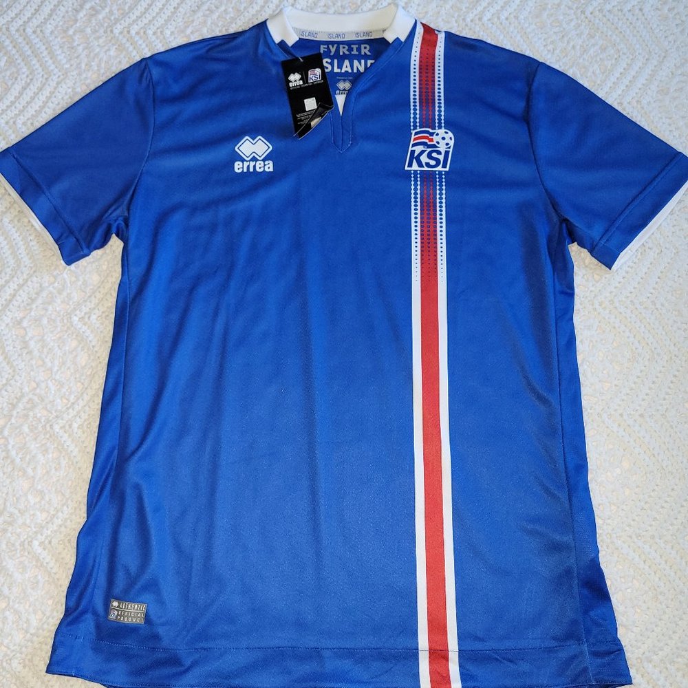 KSI ICELAND 2016 EURO HOME FOOTBALL SOCCER SHIRT JERSEY ERREA TRIKOT MENS XL